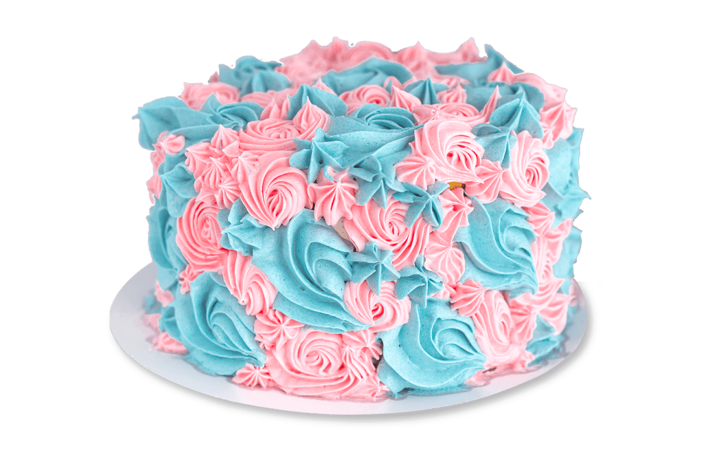 Gender Reveal taart bij